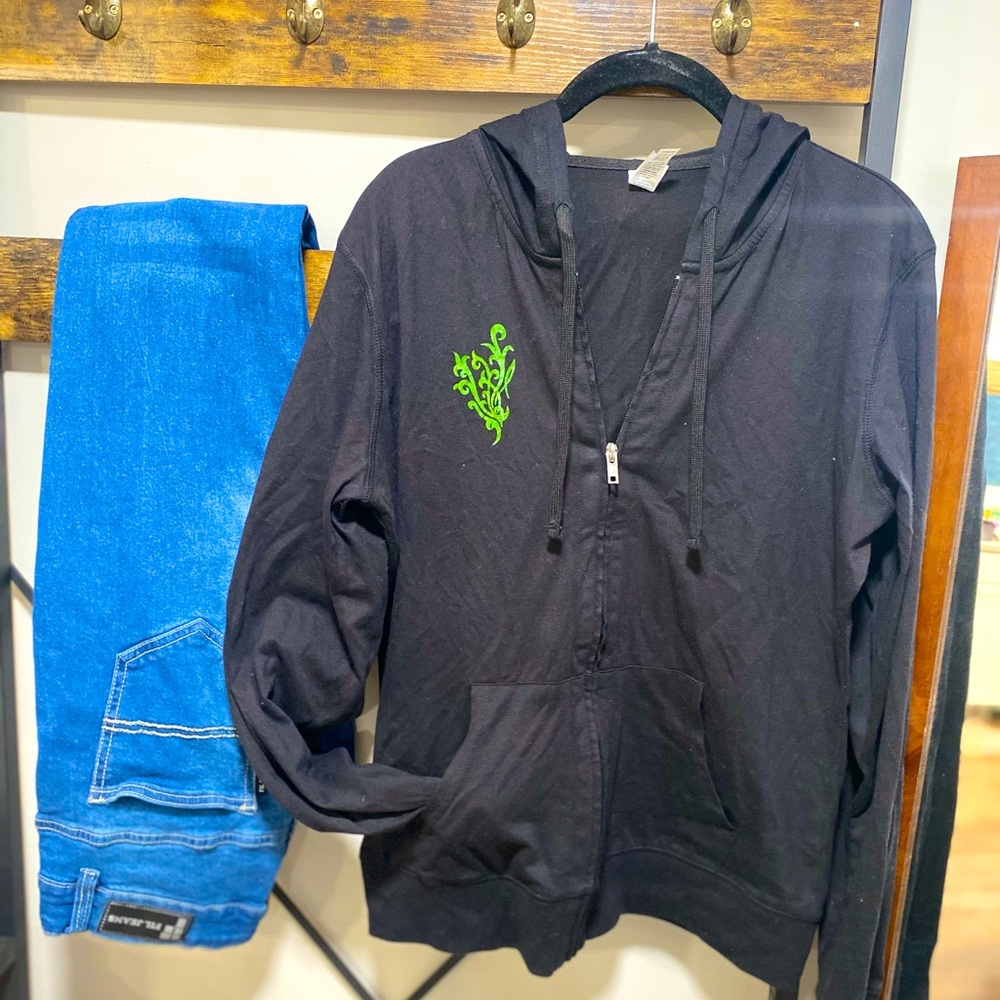 Younique Green Status Lightweight Hoodie LG